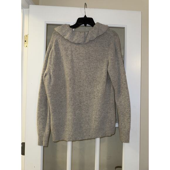 Elena Solano Sweater Size 3XL Gray Lambswool Angora Old Money Quiet Luxury - Picture 4 of 4